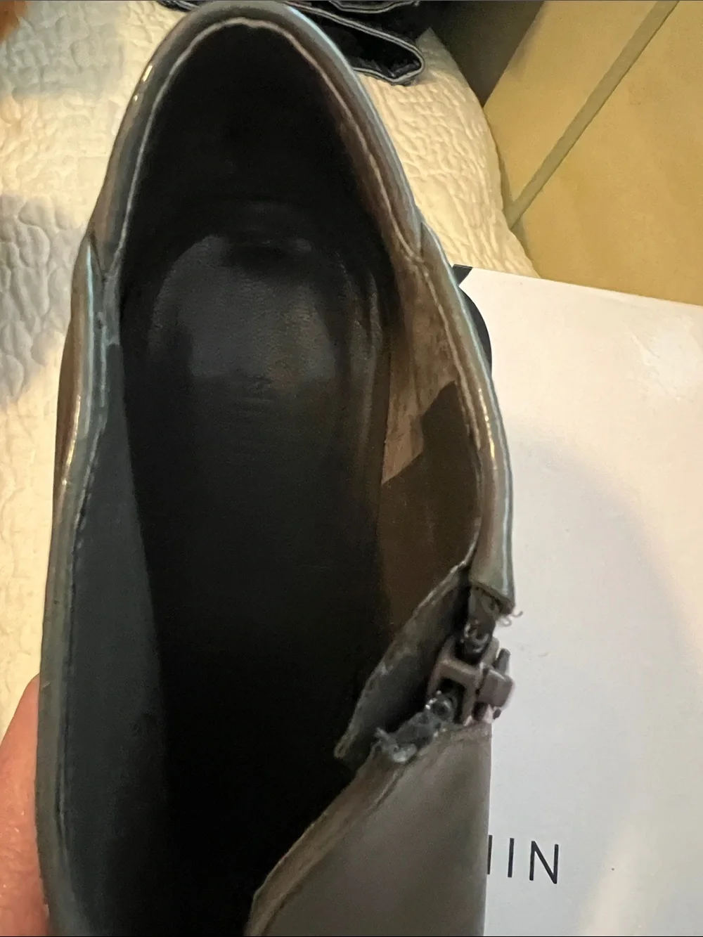 Nine West Women's Grey High-Heel Ankle Pumps